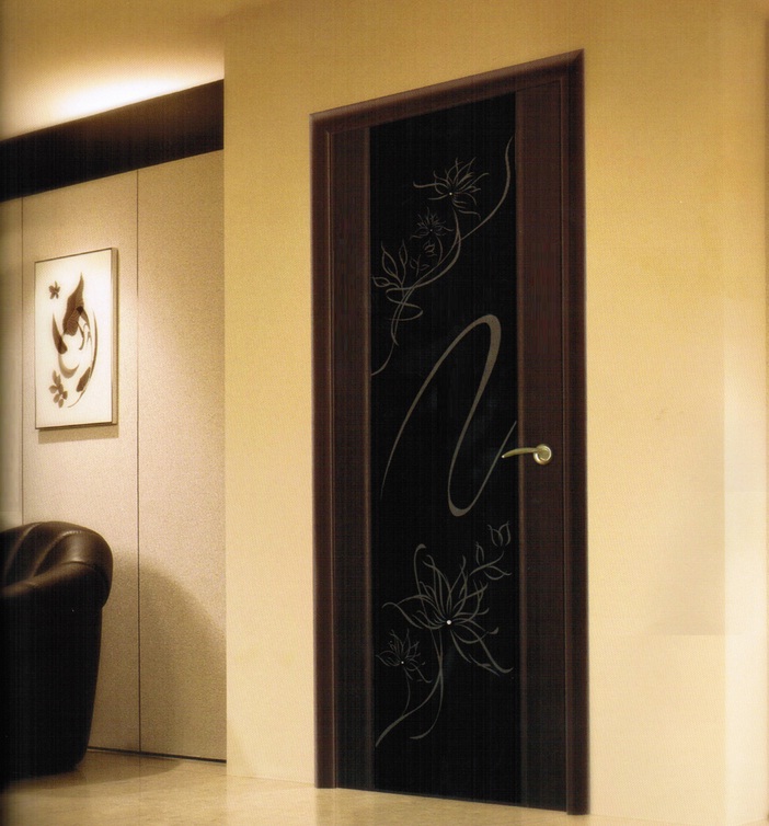 Установка двери триплекс (двери со стеклом по центру полотна)