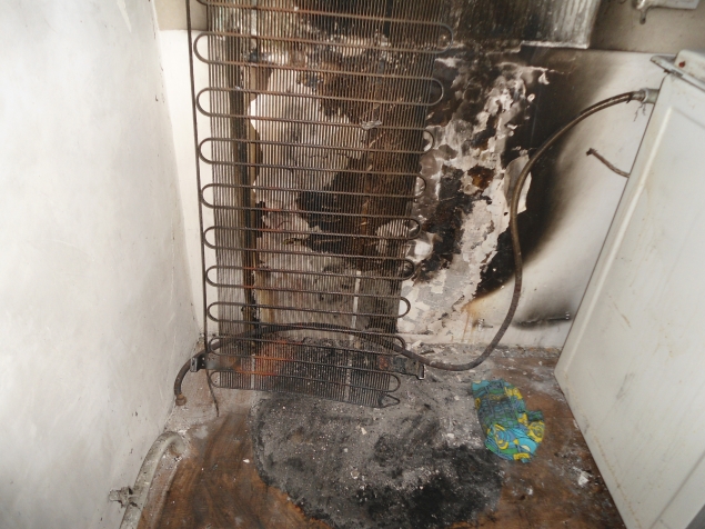 Пожар в квартие из-за некачественного холодильника